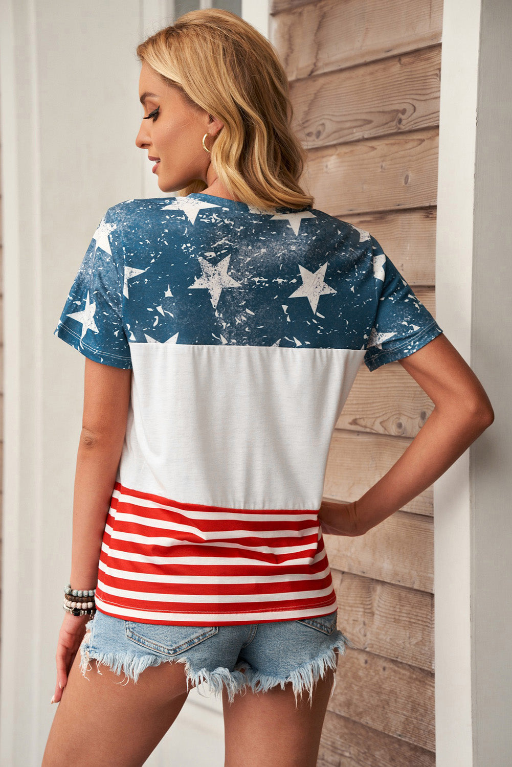 The US Stars and Stripes Inspired Top