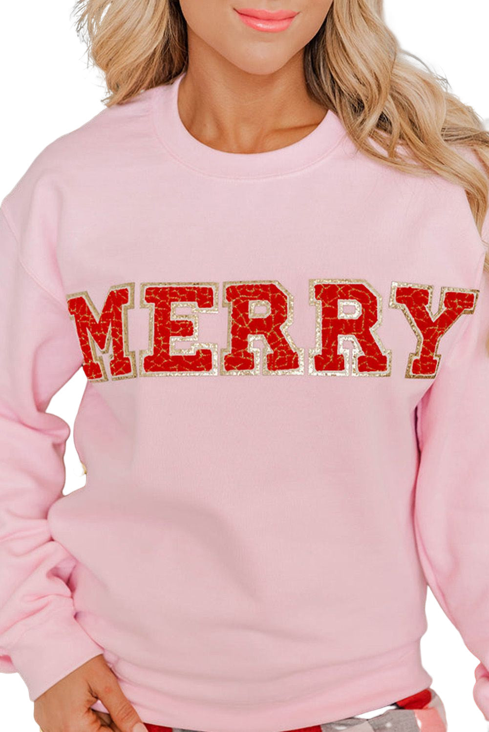 MERRY Graphic Pullover Sweatshirt