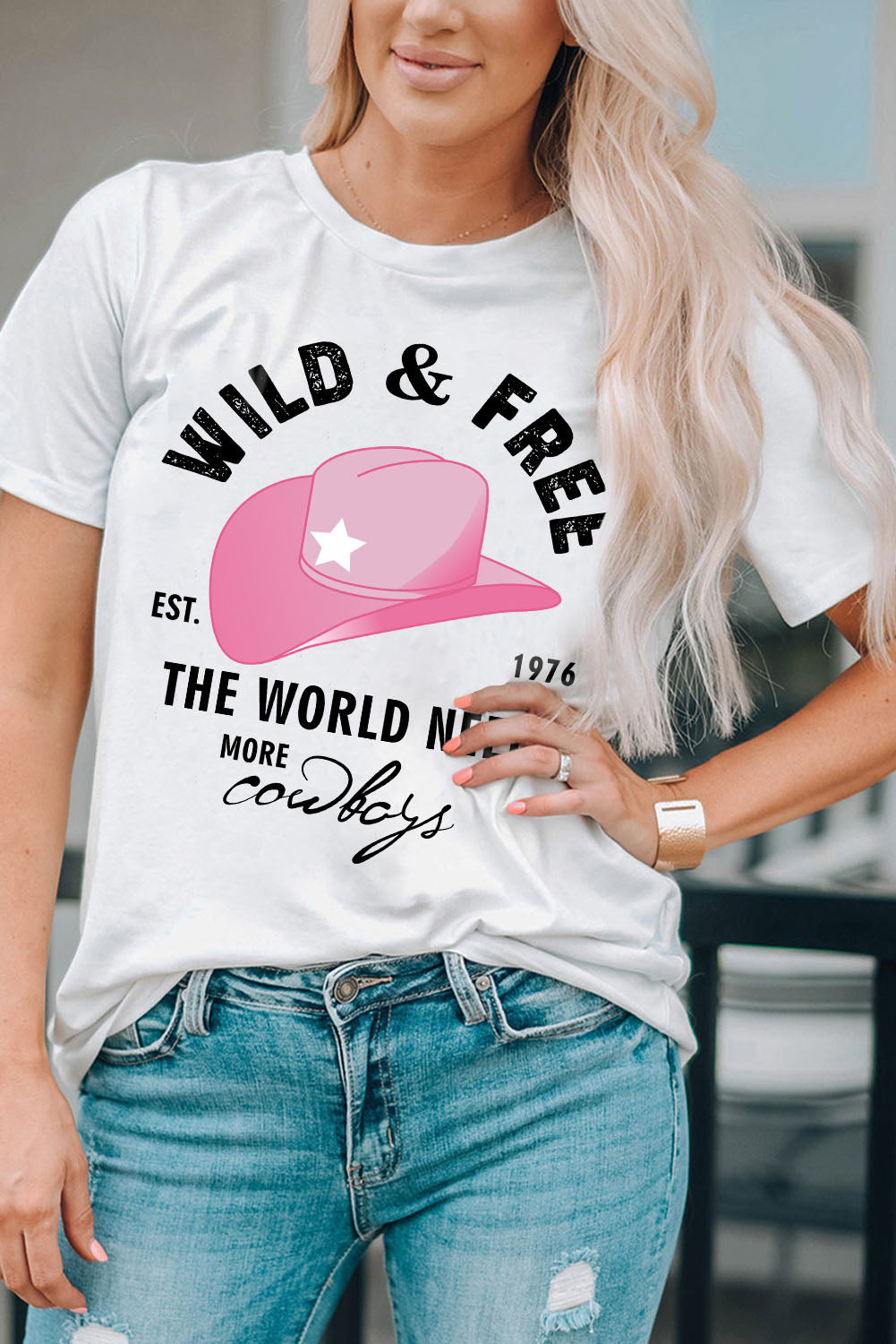 WILD&FREE Cowboys Fashion Graphic Tee