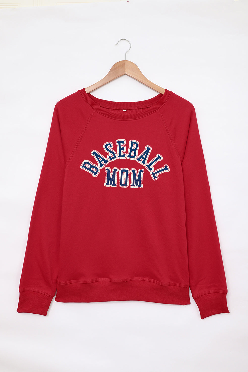 Baseball Mom French Terry Cotton Blend Sweatshirt