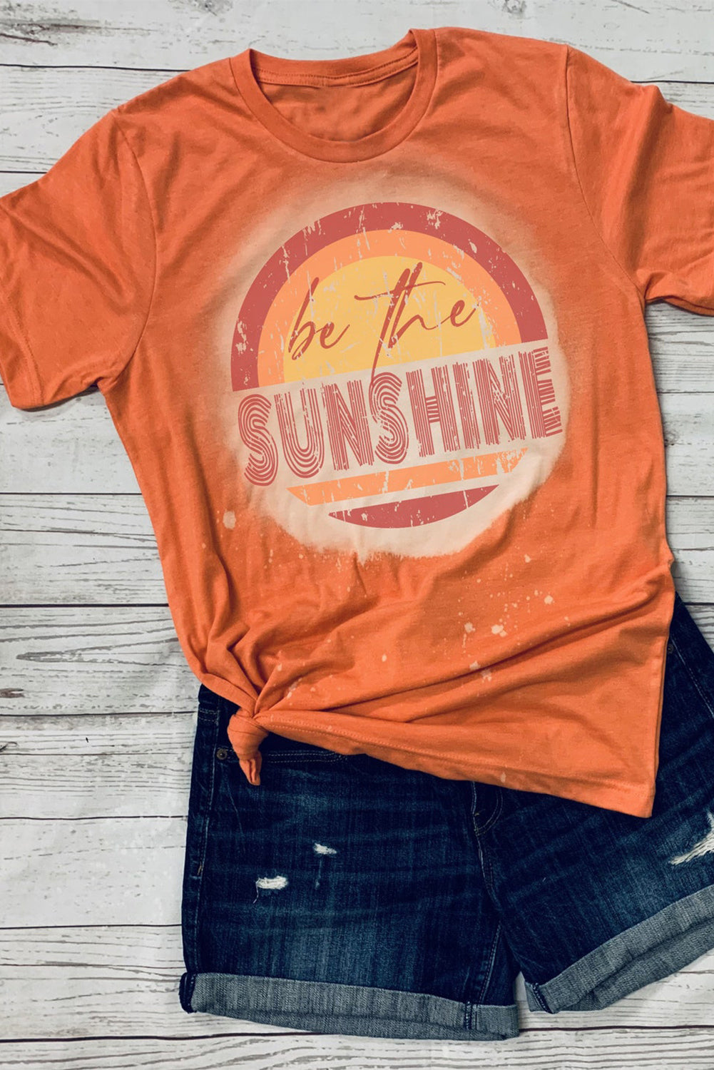 Be The Sunshine Graphic Print Crewneck T Shirt